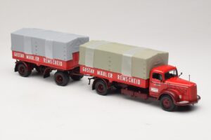 Mercedes L315 Pritschenzug Gustav Mauler Minichamps 1:43 499034720 Metalli — kuva 4 / 6