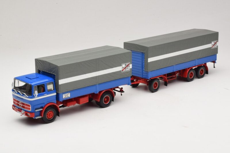 Mercedes LP1620 Pritschenzug Fern Schnell Gut Minichamps 1:43 499034820 Metalli