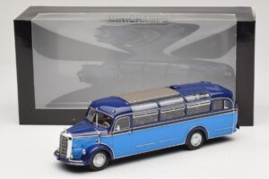 Mercedes O 3500 Bussi Vaaleansininen Tummansininen Minichamps 1:43 439360011 Metalli — kuva 6 / 6