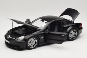 Mercedes SL65 AMG R230 Black Series Matt Black Minichamps 1:18 100038121 Metalli — kuva 2 / 8