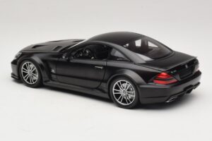 Mercedes SL65 AMG R230 Black Series Matt Black Minichamps 1:18 100038121 Metalli — kuva 7 / 8