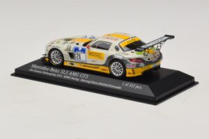 Mercedes SLS AMG GT3 #21 Rowe Racing Hartung / Heyer Nurburgring 24 Hours 2013 Minichamps 1:43 410133221 Metalli — kuva 3 / 4