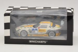 Mercedes SLS AMG GT3 #21 Rowe Racing Hartung / Heyer Nurburgring 24 Hours 2013 Minichamps 1:43 410133221 Metalli — kuva 4 / 4