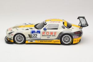 Mercedes SLS AMG GT3 #22 Graf / Jager Rowe Racing 24 Hours of Nurburgring 2013 Minichamps 1:18 151133122 Metalli — kuva 3 / 6