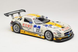 Mercedes SLS AMG GT3 #22 Graf / Jager Rowe Racing 24 Hours of Nurburgring 2013 Minichamps 1:18 151133122 Metalli — kuva 4 / 6