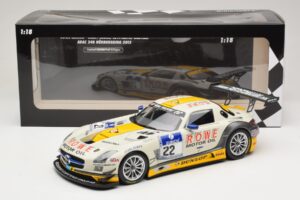 Mercedes SLS AMG GT3 #22 Graf / Jager Rowe Racing 24 Hours of Nurburgring 2013 Minichamps 1:18 151133122 Metalli — kuva 6 / 6