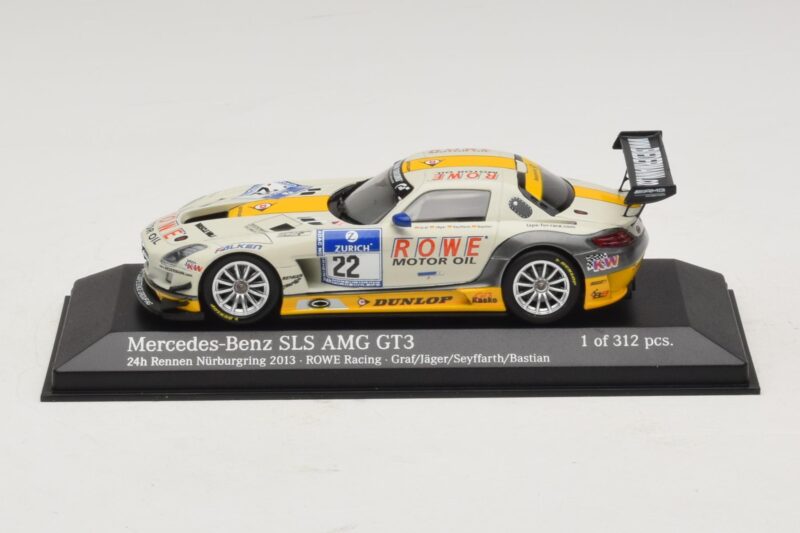 Mercedes SLS AMG GT3 #22 Rowe Racing Graf / Jager Nurburgring 24 Hours 2013 Minichamps 1:43 410133222 Metalli