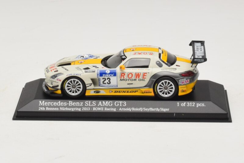 Mercedes SLS AMG GT3 #23 Rowe Racing Arnold / Roloff Nurburgring 24 Hours 2013 Minichamps 1:43 410133223 Metalli