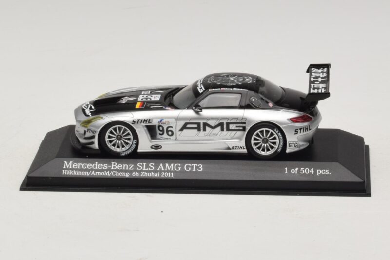 Mercedes SLS AMG GT3 #96 M. Hakkinen / R. Arnold 6 Hours of Zhuhai 2011 Minichamps 1:43 Mercedes SLS AMG GT3 #96 M. Hakkinen / R. Arnold 6 Hours of Zhuhai 2011 Minichamps 1:43 410113296 Metalli