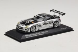 Mercedes SLS AMG GT3 #96 M. Hakkinen / R. Arnold 6 Hours of Zhuhai 2011 Minichamps 1:43 410113296 Metalli — kuva 2 / 4