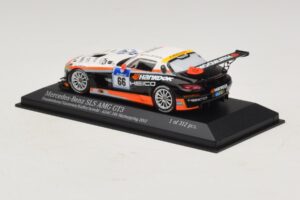 Mercedes SLS AMG GT3 #66 Hankook C. Frankenhout / Simonsen 24 Hours of Nurburgring 2012 Minichamps 1:43 437123266 Metalli — kuva 3 / 4