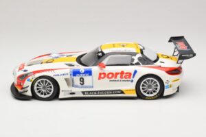 Mercedes SLS AMG GT3 #9 B. Schneider / J. Bleekemolen Black Falcon 24 Hours of Nurburgring Winner 2013 Minichamps 1:18 151133 — kuva 3 / 6