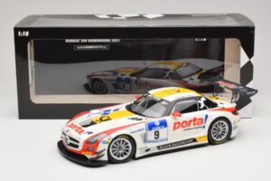Mercedes SLS AMG GT3 #9 B. Schneider / J. Bleekemolen Black Falcon 24 Hours of Nurburgring Winner 2013 Minichamps 1:18 151133 — kuva 6 / 6