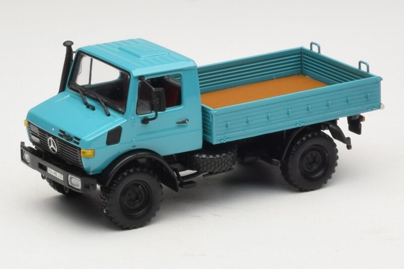 Mercedes Unimog 1300 L Lava-auto Sininen Minichamps 1:43 439033020 Metalli