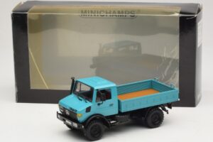 Mercedes Unimog 1300 L Lava-auto Sininen Minichamps 1:43 439033020 Metalli — kuva 6 / 6