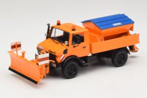 Mercedes Unimog 1300 L Lumiaura Oranssi Minichamps 1:43 439033060 Metalli