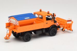 Mercedes Unimog 1300 L Lumiaura Oranssi Minichamps 1:43 439033060 Metalli — kuva 2 / 6