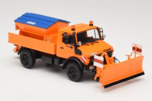 Mercedes Unimog 1300 L Lumiaura Oranssi Minichamps 1:43 439033060 Metalli — kuva 4 / 6