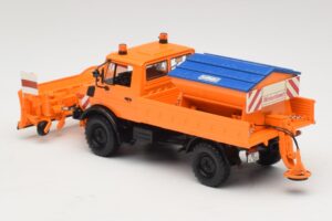 Mercedes Unimog 1300 L Lumiaura Oranssi Minichamps 1:43 439033060 Metalli — kuva 5 / 6