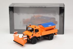 Mercedes Unimog 1300 L Lumiaura Oranssi Minichamps 1:43 439033060 Metalli — kuva 6 / 6