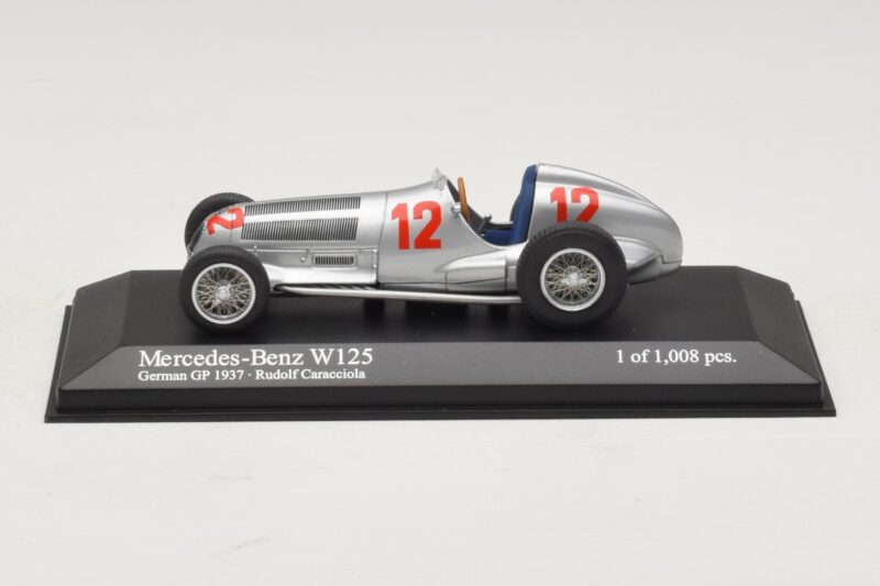 Mercedes W125 R. Caracciola German GP 1937 Minichamps 1:43 Mercedes W125 R. Caracciola German GP 1937 Minichamps 1:43 400370012 Metalli