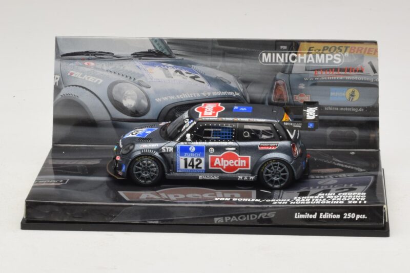 Mini Cooper #142 Von Bohlen / F. Grohs Schirra Motorsport Nurburgring 24 Hours 2011 Minichamps 1:43 43112142 Metalli