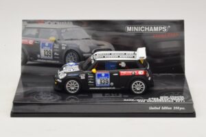Mini Cooper Dörr Motorsport #139 Hahn / Holoch 24 Hours of Nürburgring 2011 Minichamps 1:43 Mini Cooper Dörr Motorsport #139 Hahn / Holoch 24 Hours of Nürburgring 2011 Minichamps 1:43 437112139 Metalli