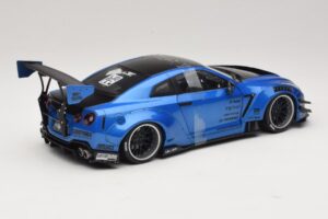 Nissan GT-R R35 Liberty Walk Work T2 Sininen Metalli Solido 1:18 S1805801 Metalli — kuva 2 / 6
