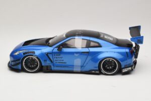 Nissan GT-R R35 Liberty Walk Work T2 Sininen Metalli Solido 1:18 S1805801 Metalli — kuva 3 / 6