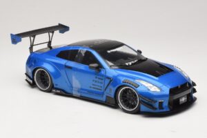 Nissan GT-R R35 Liberty Walk Work T2 Sininen Metalli Solido 1:18 S1805801 Metalli — kuva 4 / 6