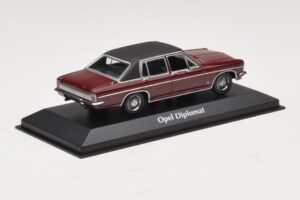 Opel Diplomat B Tummanpunainen Maxichamps 1:43 940046071 Metalli — kuva 2 / 4