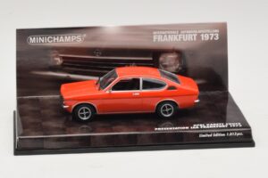 Opel Kadett C Coupé Esittely IAA Frankfurt Punainen Minichamps 1:43 436045620 Metalli
