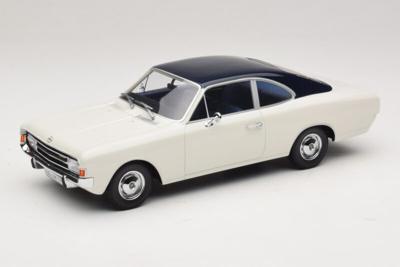 Opel Rekord C Coupé Valkoinen Sininen Minichamps 1:18 107047021 Hartsi