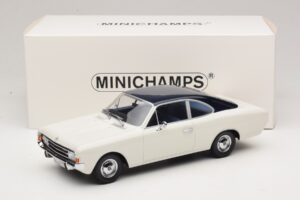 Opel Rekord C Coupé Valkoinen Sininen Minichamps 1:18 107047021 Hartsi — kuva 6 / 6