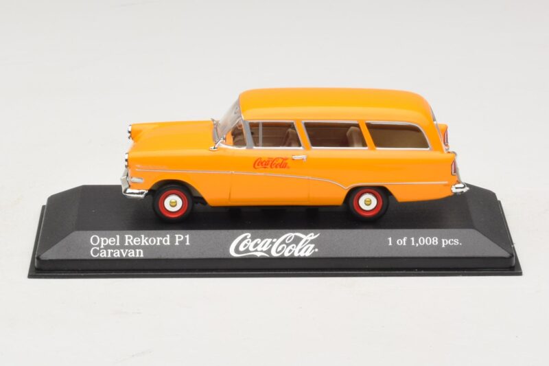 Opel Rekord P1 Caravan Coca-Cola Minichamps 1:43 Opel Rekord P1 Caravan Coca-Cola Minichamps 1:43 430043270 Metalli