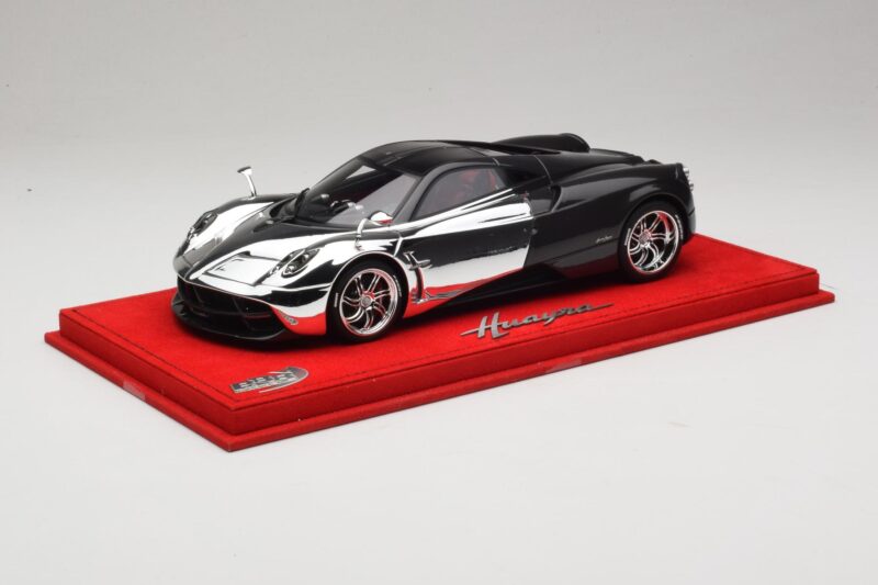 Pagani Huayra Chrome Silver Uniikkikappale BBR 1:18 P1873CM Hartsi