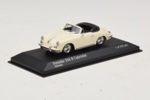 Porsche 356 B Avoauto Norsunluunvalkoinen Minichamps 1:43 400064332 Metalli — kuva 2 / 4