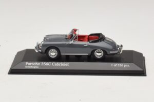 Porsche 356C Cabriolet Harmaa Minichamps 1:43 430062339 Metalli