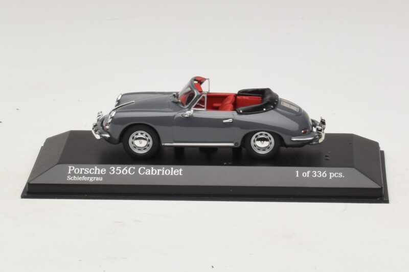 Porsche 356C Cabriolet Harmaa Minichamps 1:43 430062339 Metalli