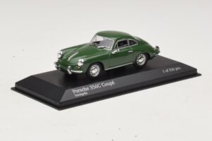 Porsche 356C Tummanvihreä Minichamps 1:43 430062329 Metalli — kuva 2 / 4