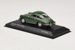 Porsche 356C Tummanvihreä Minichamps 1:43 430062329 Metalli — kuva 3 / 4