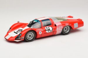 Porsche 906 LH Squadra Tartaruga #40 D. Spoerry / R. Steinemann 12 Hours of Sebring 1967 Minichamps 1:18 100676140 Metalli