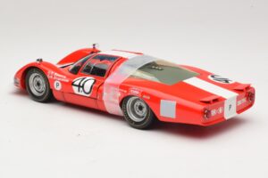 Porsche 906 LH Squadra Tartaruga #40 D. Spoerry / R. Steinemann 12 Hours of Sebring 1967 Minichamps 1:18 100676140 Metalli — kuva 7 / 8