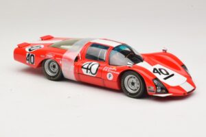 Porsche 906 LH Squadra Tartaruga #40 D. Spoerry / R. Steinemann 12 Hours of Sebring 1967 Minichamps 1:18 100676140 Metalli — kuva 6 / 8