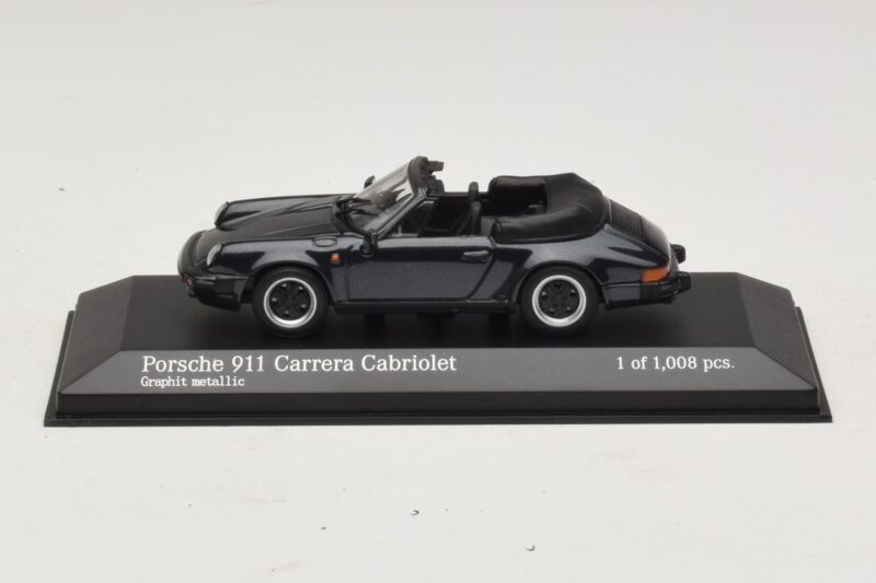 Porsche 911 930 Carrera Cabriolet Harmaa Metalli Minichamps 1:43 430062037 Metalli