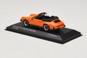 Porsche 911 930 Carrera Cabriolet Oranssi Minichamps 1:43 430062038 Metalli — kuva 3 / 4