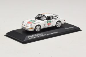 Porsche 911 964 Carrera 2 #33 M. Hakkinen Monaco Carrera Cup Winner 1993 Minichamps 1:43 430936033 Metalli — kuva 2 / 4