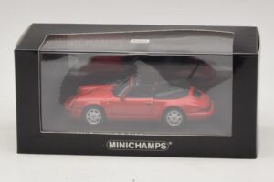 Porsche 911 964 Carrera 2 Cabriolet Punainen Minichamps 1:43 430067330 Metalli — kuva 4 / 4
