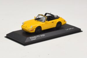 Porsche 911 964 Targa Keltainen Minichamps 1:43 400061367 Metalli — kuva 2 / 4