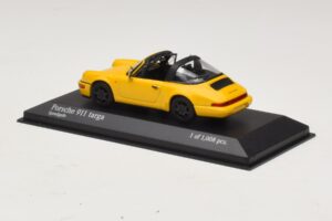 Porsche 911 964 Targa Keltainen Minichamps 1:43 400061367 Metalli — kuva 3 / 4